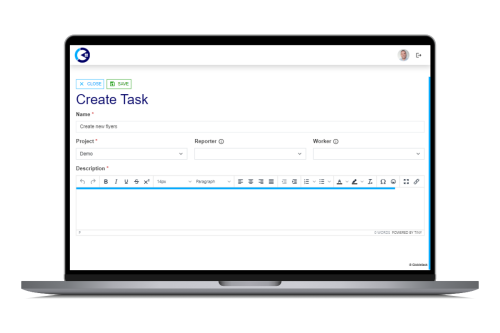 project task creation in Globistack