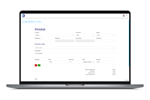 invoices in digital invoicing solution