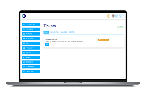 support portal in Globistack