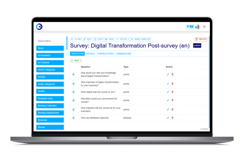 surveys in Globistack