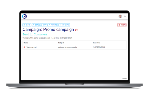 create e-mail campaign with Globistack