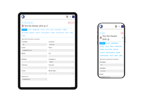 contacts mobile access in Globistack